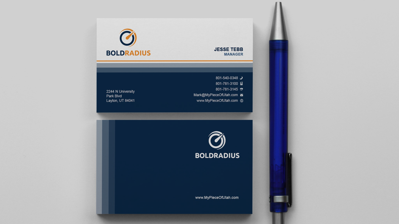 Business Card Design for Bold Radius